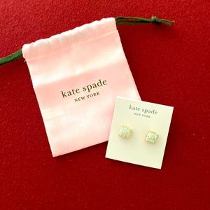 NEW Kate Spade sparkle stud earring with dust bag